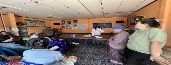 ลงพื้นที่แจกจ่ายเบี้ยยังชีพผู้สูงอายุ ผู้พิการ กรณีขอรับเป็นเงินสด